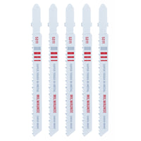 Milwaukee 4 in. Bi-Metal T-Shank Wood cutting Jig Saw Blade 10 TPI 5 pk