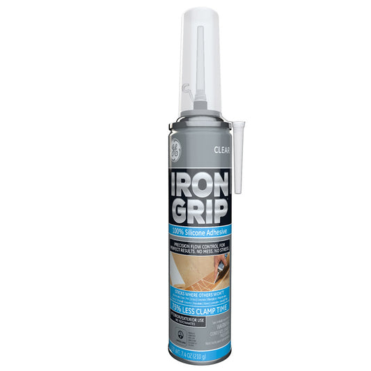 GE  Iron Grip  Industrial Strength  Silicone  Adhesive  7.4 ounce oz.