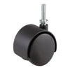 Shepherd  2 in. Dia. Swivel Nylon  Twin Wheel Threaded  75 lb.
