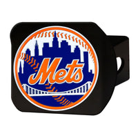 MLB - New York Mets Black Metal Hitch Cover - 3D Color Emblem