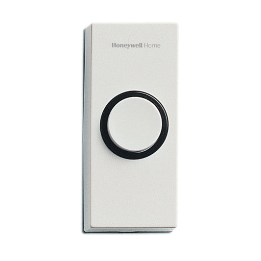 Honeywell White Metal/Plastic Wired Pushbutton Doorbell