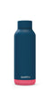 Quokka Stainless Steel Water Bottle Solid Pink Vibe 17oz (510 ml),Blue pink, Wide mouth, vacuum insulated, leak proof. Perfect for sports, gym travel, hiking, cycling.