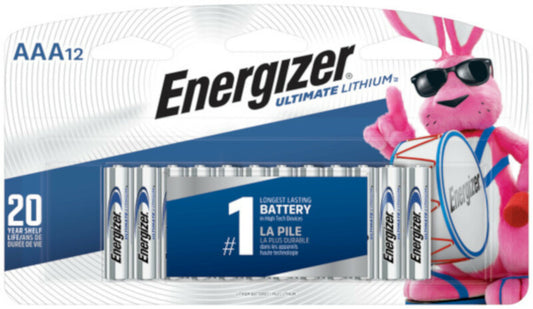 Energizer Ultimate Lithium AAA 1.5 V Battery 12 pk