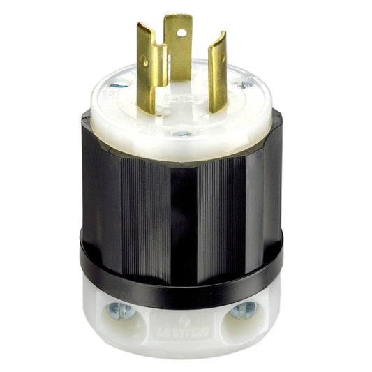 Leviton Industrial Thermoplastic Locking Locking Plug L6-20P 16 - 10 AWG 3 Wire