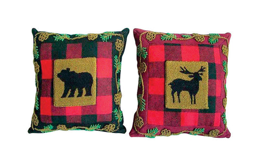Plaid Wildrness Pillow (Pack of 4)