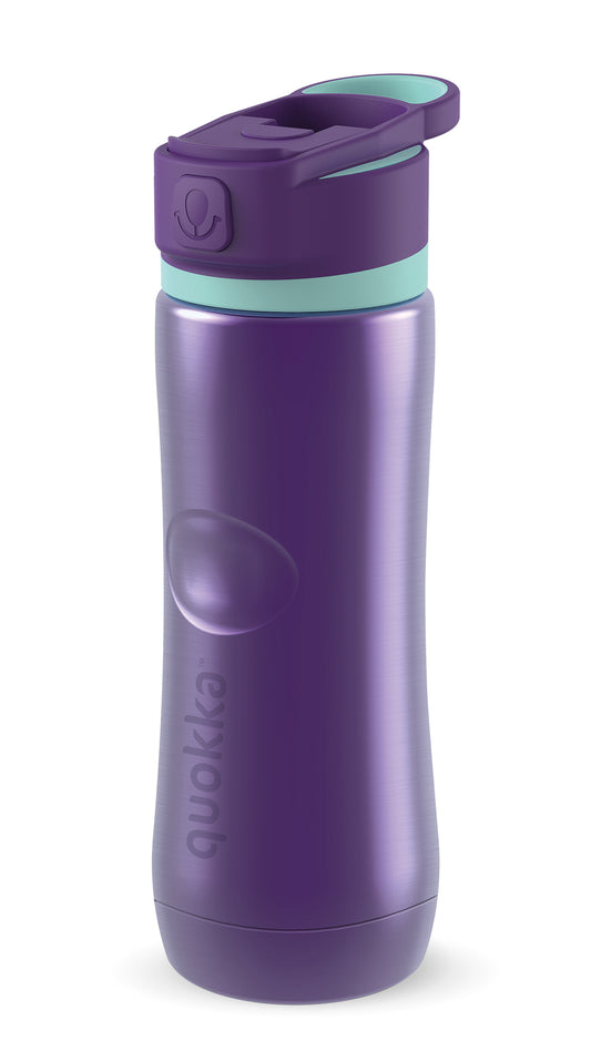 Quokka Stainless Steel Water Bottle Spring Aqua Violet 20oz (600ml)