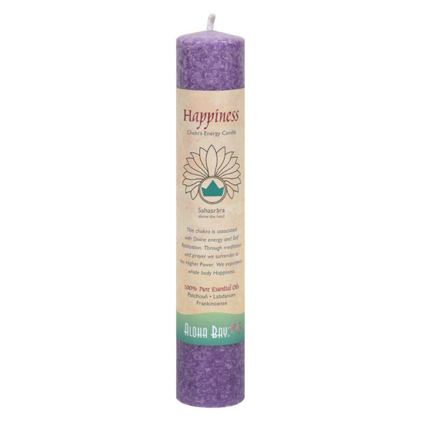 Aloha Bay - Vela energética de chakras -Sahasrara - 8"