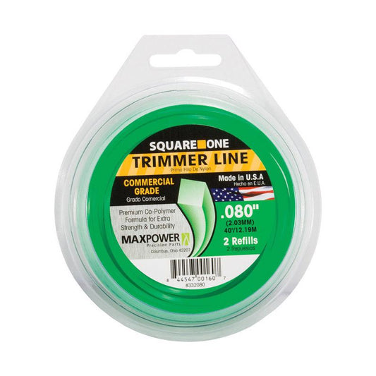 MaxPower Square One Commercial Grade 0.080 in. Dia. x 40 ft. L Trimmer Line (Pack of 10)