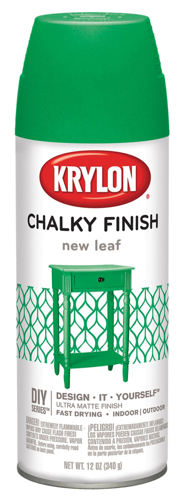 Krylon K04113000 12 Oz New Leaf Chalky Finish Spray Paint (Pack of 6)