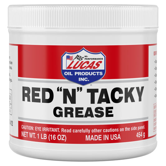 Lucas Oil Products Red "N" Tacky Red Lithium Grease 16 oz