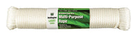 Wellington 1/4 in. D X 100 ft. L White Solid Braided Poly Rope