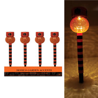 Alpine Halloween Pumpkin Yard Stake Plastic 1 pk Orange (Pack of 12)