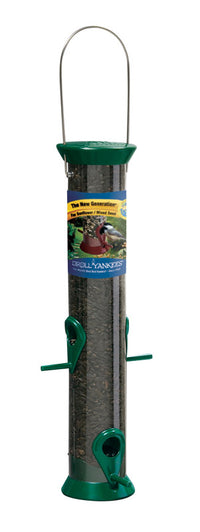 Droll Yankees  New Generation  Wild Bird  1 lb. Polycarbonate  Tube  Bird Feeder  4 ports