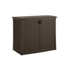 Suncast  Resin  35-1/4 in. H x 42-1/4 in. W x 23 in. D Brown  Outdoor Storage Cabinet