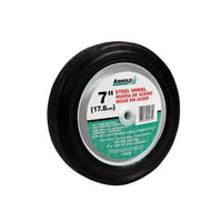 7-Inch Steel Universal Symmetrical Centered Replacement Lawn Mower Wheel