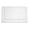 iDesign 34 in. L X 21 in. W White Microfiber Polyester Bath Spa Rug