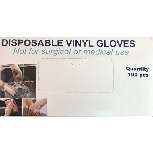 Highmen XL Vinyl White Disposable Gloves