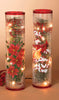 Gerson Multicolored Lighted Crackle Glass Plug-In Christmas Decor 4 L x 16 H x 4 W in.