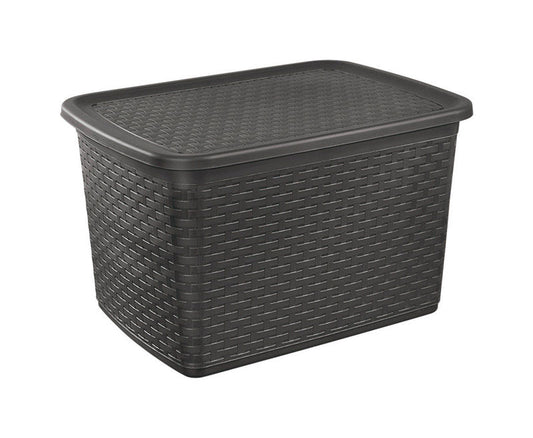 Sterilite 14 in. H x 16.875 in. W x 23.25 in. D Stackable Storage Tote (Pack of 4)
