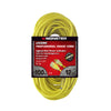 Monster Just Power It Up Outdoor 100 ft. L Yellow Extension Cord 12/3 SJTW