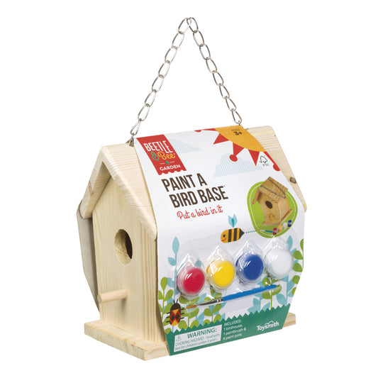 Toysmith Beetle & Bee Paint A Bird House Plastic/Wood Brown 1 pc