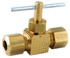 Amc 759106-04 1/4" Brass Lead Free Straight Needle Valve