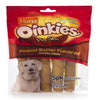 Hartz Oinkies Peanut Butter Grain Free Pig Skin Twists For Dogs 5 in. 5 pk