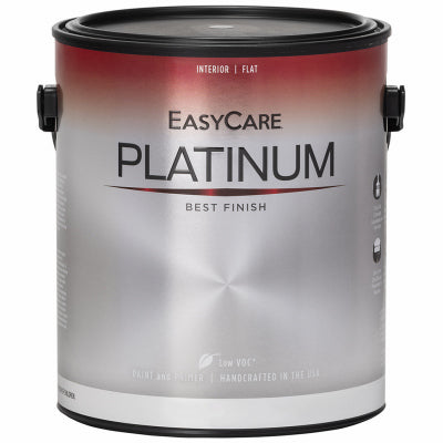 EasyCare Platinum Paint & Primer In One, Neutral Base Flat Enamel, 1-Gal. (Pack of 4)