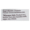 Natierra Organic Raw Freeze Dried - Strawberries - Case of 12 - 1.2 oz.