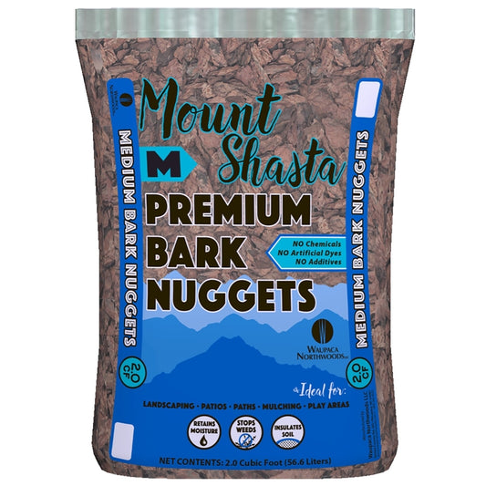 Mount Shasta NuLife Brown Bark Nuggets 2 cu ft