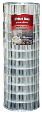 Galvanized Welded Wire Fence, 4 x 2-In. Mesh, 12.5-Ga., 48-In. x 100-Ft.