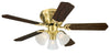 Westinghouse Contempra Trio 42 in. Satin Brass Brown LED Indoor Ceiling Fan