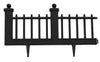 Estate Series Wrought-Iron Style Border Fencing – 10 Feet - Black