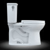 TOTO® Drake® Transitional Two-Piece Elongated 1.28 GPF Universal Height TORNADO FLUSH® Toilet with CEFIONTECT® and SoftClose® Seat, WASHLET®+ Ready, Cotton White - MS776124CEFG#01
