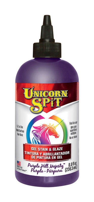 Unicorn Spit Flat Purple Gel Stain and Glaze 8 oz. (Pack of 6)