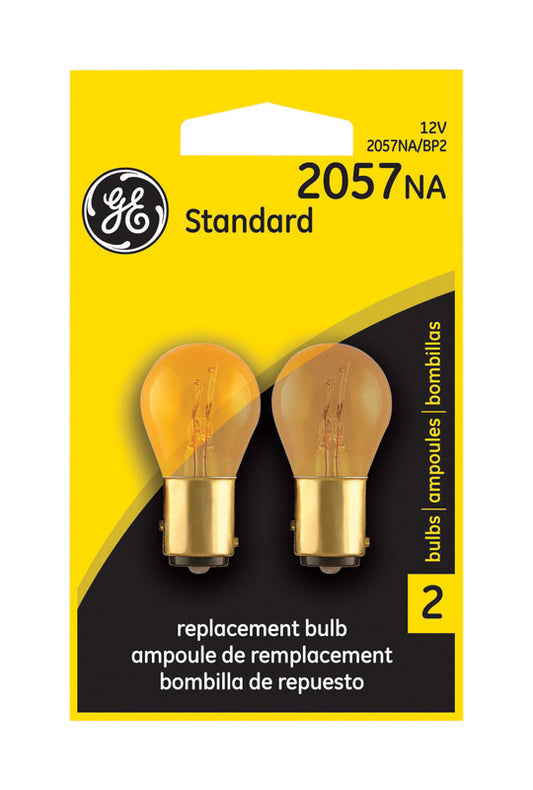 GE Lighting Incandescent Parking/Side Marker/Turn Miniature Automotive Bulb 2057NA/BP2 (Pack of 6)