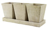 Syndicate Home & Garden Urban Earth 4-3/4 in. H x 2-3/4 in. W Cement Garden Planter Stone (Pack of 2)