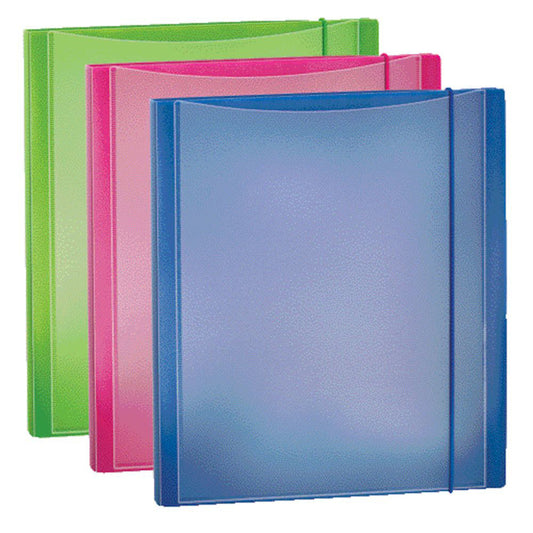 Lsc Communications Assorted Colors Poly Binder with Elastic Closure