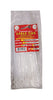 Tool City  8 in. L White  Cable Tie  100 pk
