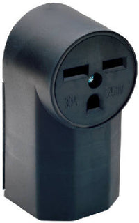Power Outlet, Surface-Mount, Black, 250-Volt, 30-Amp