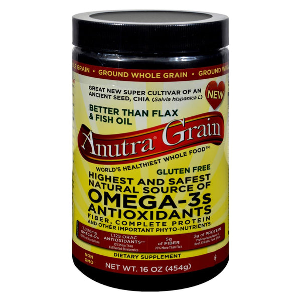 Proteína completa molida, fibra y antioxidantes Omega 3 de Anutra, 16 oz