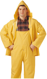 PVC on Polyester Rainwear .35-Mm Suit, Yellow, Medium