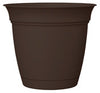HC Companies Eclipse 17 in. H X 20 in. D Plastic Planter Chocolate