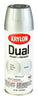 Krylon  Dual Superbond  Brilliant  Silver  Metallic Spray Paint  12 oz. (Pack of 6)
