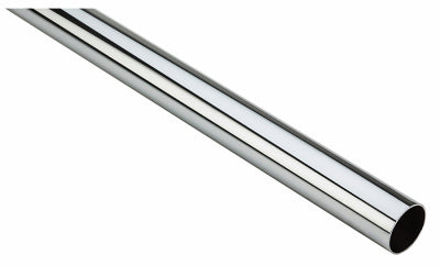 National Hardware 72 in.   L X 1.32 in.   D Chrome Steel Heavy Duty Closet Rod (Pack of 6)