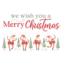 P. Graham Dunn Multicolored We Wish You a Merry Christmas Table Top Decoration (Pack of 4)