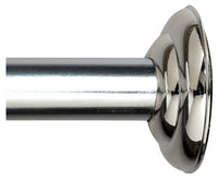 Shower Rod, Screw Mount, Chrome, 41 to 72-In.