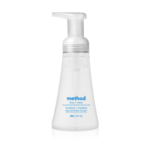 Method Free + Clear Scent Foaming Hand Wash 10 oz (Pack of 6)