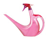 Scheurich Sprayman Pink Translucent Plastic Watering Can Sprayer Combo 0.4 gal.