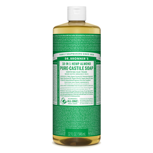 Dr. Bronner's Organic Almond Scent Pure-Castile Liquid Soap 32 oz. 1 pk (Pack of 12)
